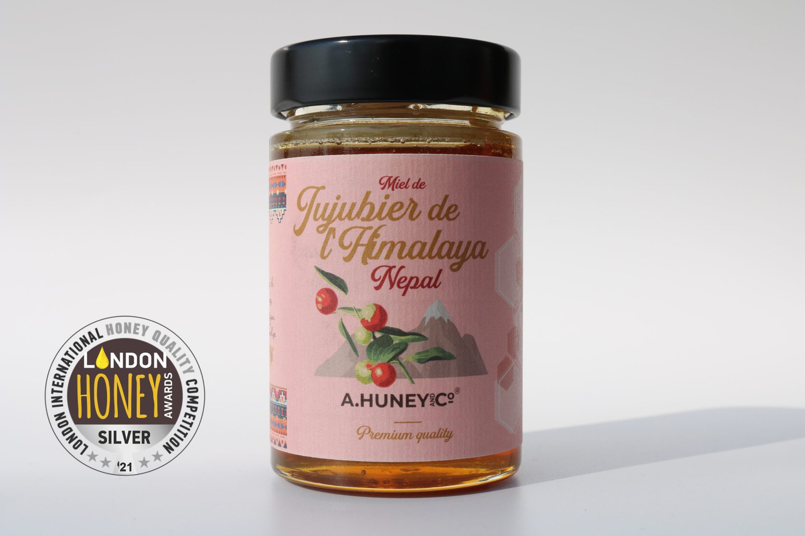 Miel Cru de jujubier de l'himalaya Népal Ahuney - Sidr Raw Honey Himalayan Brut yemen Ahuneyandco logo1