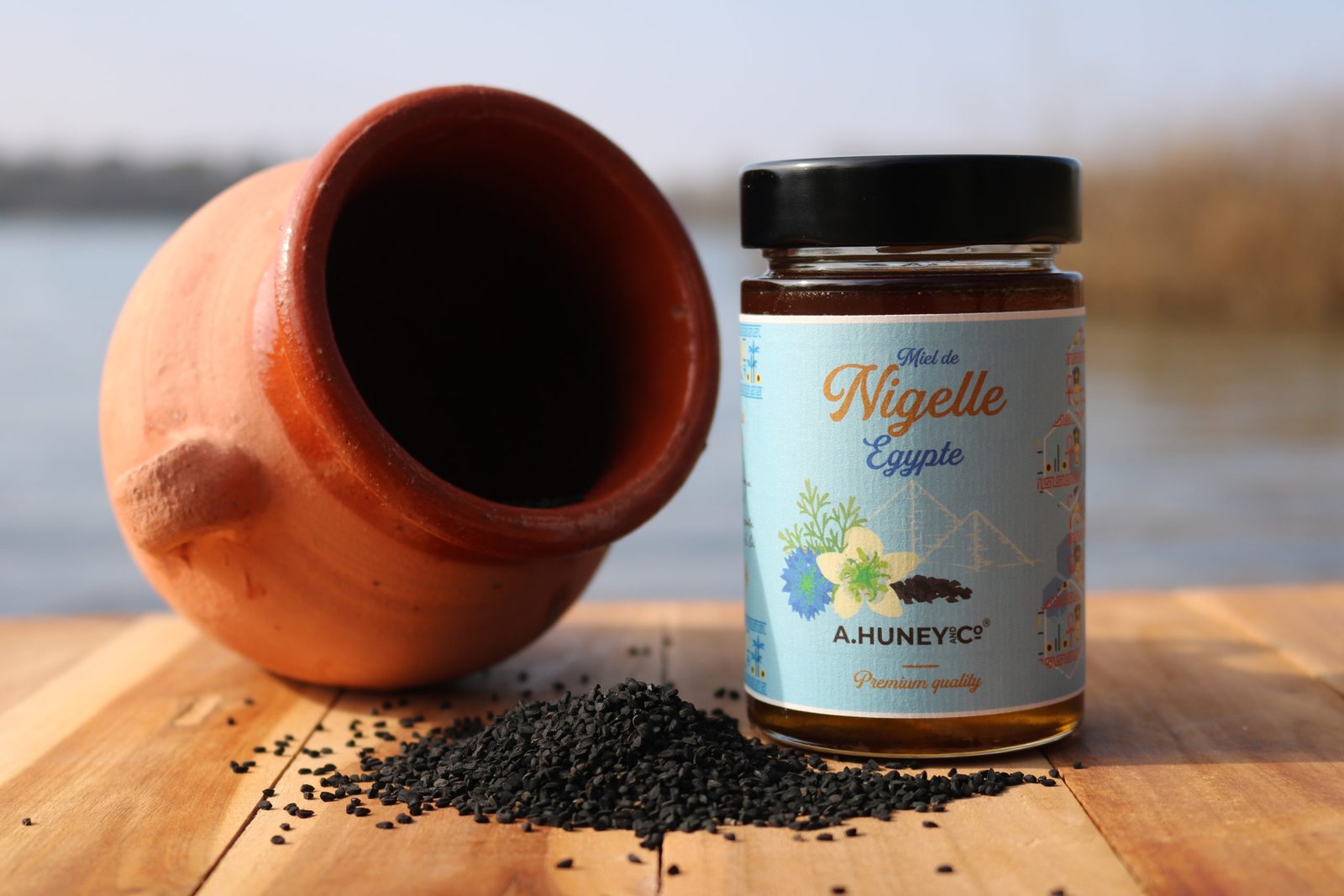 Miel de Nigelle d'Egypte - Ahuney - Raw Nigella Honey Egypt