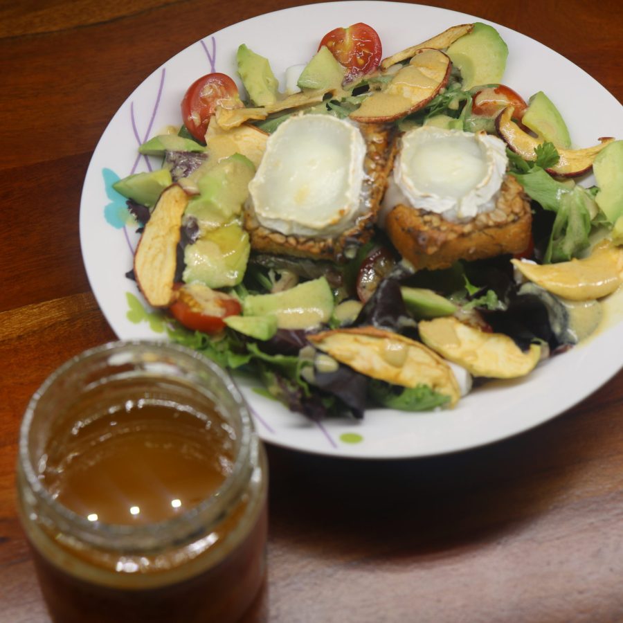 Salade de Chèvre Chaud au Miel de Rata NZ - Warm Goat Cheese Salad Rata Honey Ahuney 05
