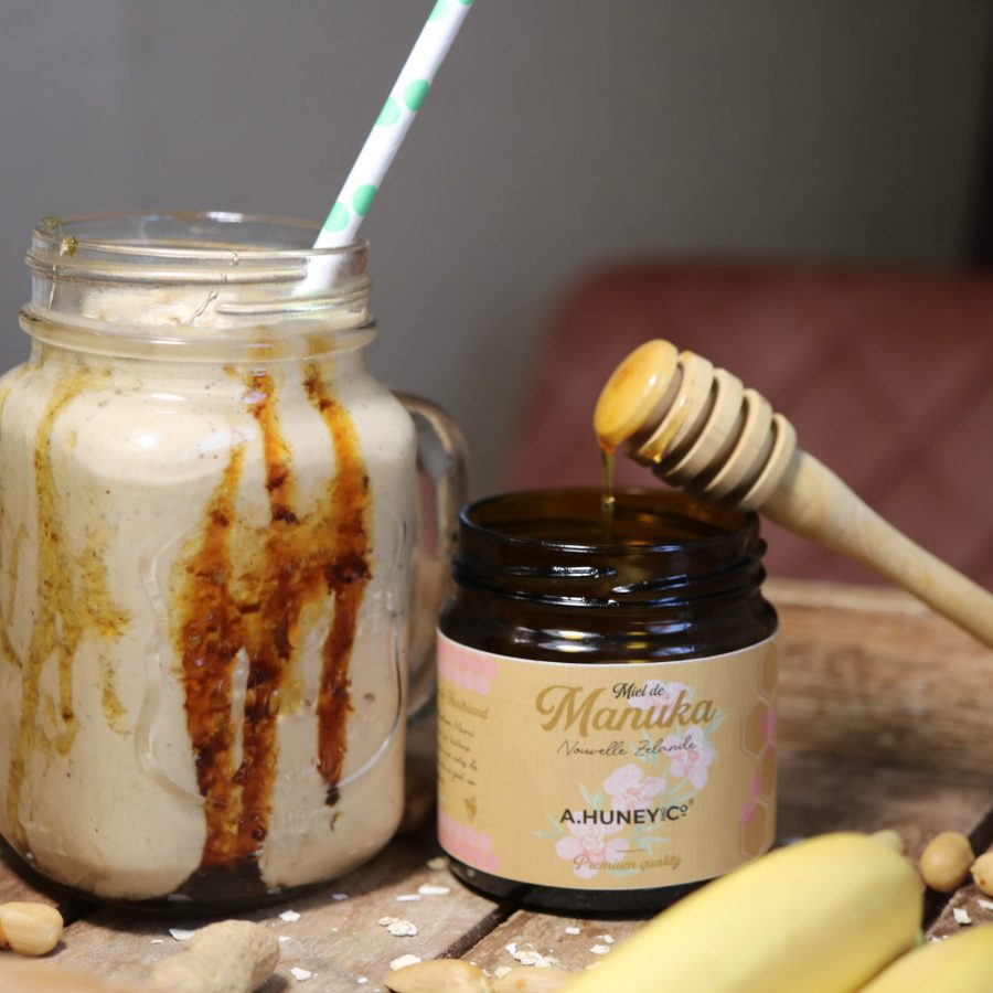 Smothie au Beurre de cacahuète ahuneyandco peanut butter Manuka Honey 05